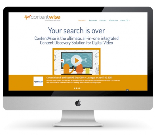 CURIOUSdesign - Contentwise - Screenshot della homepage